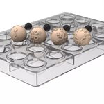 SEMISFERA01 & CHOCO STAMP B - CH013 TRITAN MOULD N.24