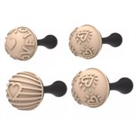 CHOCO STAMP C - 4 STAMPS HANDLE + 4 SILICONE MOULDS ¯31 H 17 MM