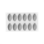 CACAO 30 - SILICONE MOULD N.12 67X37 H 26 MM + CUTTER