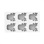 RUDOLPH 100 - SILICONE MOULD N.6 73X72 H 30 MM + CUTTER