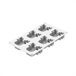 RUDOLPH 100 - SILICONE MOULD N.6 73X72 H 30 MM + CUTTER