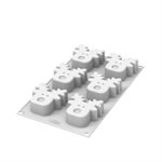 RUDOLPH 100 - SILICONE MOULD N.6 73X72 H 30 MM + CUTTER