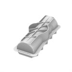 BUCHE SPIN 1000 - SILICONE MOULD 250X84 H 70 MM
