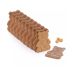 BUCHE PELUCHE 1100 - SILICONE MOULD 236X70 H 91 MM + SCG068 SILICONE MOULD