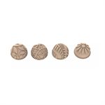 SEMISFERA01 & CHOCO STAMP D - CH013 TRITAN MOULD N.24 ø31 H 16 MM + 4 STAMPS