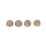 CHOCO STAMP D - 4 STAMPS HANDLE + 4 SILICONE MOULDS ø31 H 17 MM