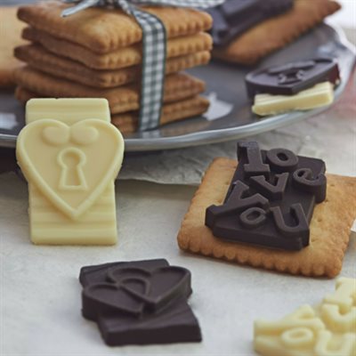 SF 196 - SILICONE MOULD N.16 CHOCO TAGS IN LOVE