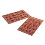 SF199 - SILICONE MOULD NR.16 FUNNY OWLS CHOCO TAGS
