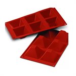 TERRACOTTA SILICONFLEX NACKED ITEM NR.6 PYRAMIDS MM 71 X 71 H 40 MM