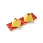 TERRACOTTA SILICONFLEX NACKED ITEM NR.15 PYRAMIDS 36 X 36 MM H 22 MM