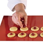 TERRACOTTA SILICONE BAKING SHEET 595 X 395 MM