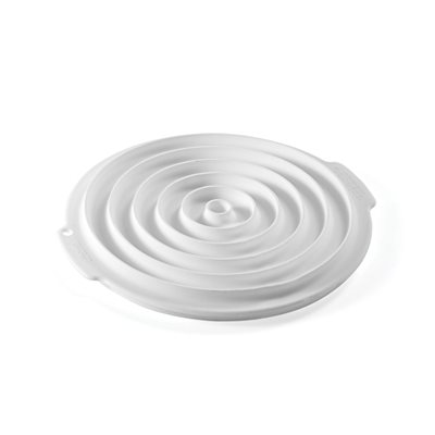 WHITE SILICONE MOULD ISERT DECOR ROUNDFROM ¯ 38 TO ¯ 240 MM H 10 MM IN GIFT BO