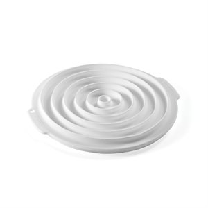 WHITE SILICONE MOULD ISERT DECOR ROUNDFROM ¯ 38 TO ¯ 240 MM H 10 MM IN GIFT BO