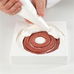 WHITE SILICONE MOULD ISERT DECOR ROUNDFROM ¯ 38 TO ¯ 240 MM H 10 MM IN GIFT BO