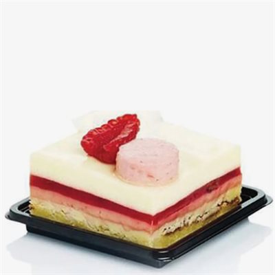 "SINGLE PORTION TRAY 58 X 58 MM SQUARE, BLACK"