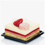 "SINGLE PORTION TRAY 58 X 58 MM SQUARE, BLACK"