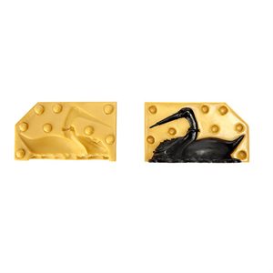 020201 - SUGARFLEX GOLD 020201 BATTESIMO CICOGNA 125X70 H 75 MM
