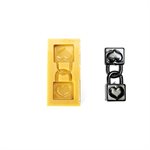 040601 - SUGARFLEX GOLD 040601 LUCCHETTI D'AMORE 82 X 30 H 12 MM