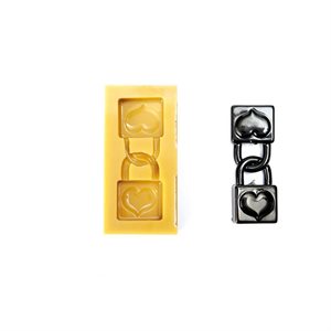 040601 - SUGARFLEX GOLD 040601 LUCCHETTI D'AMORE 82 X 30 H 12 MM