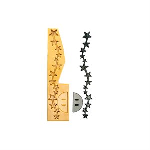 060101 - SUGARFLEX GOLD 060101 NATALE COLONNA DI STELLE 640 X 100 H 24 MM
