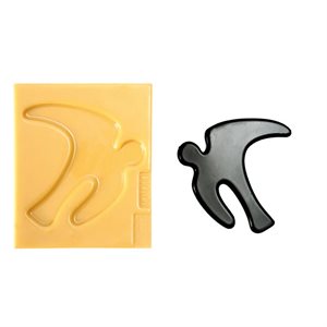 090906 - SUGARFLEX GOLD 090906 DECORAZIONI RONDINE POSITIVO 115 X 115 H 5 MM