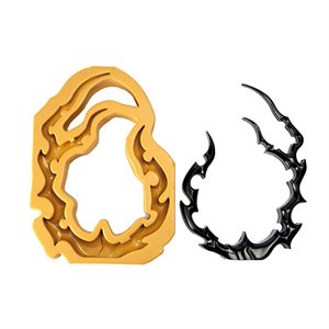 091201 - SUGARFLEX GOLD 091201 DECORAZIONI CORNICE FIAMMA MM 240X40 H 345