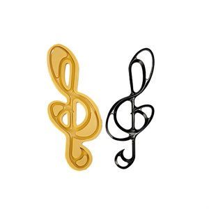 091301 - SUGARFLEX GOLD 091301 DECORAZIONI CHIAVE DI VIOLINO 395 X 160 H 10 MM