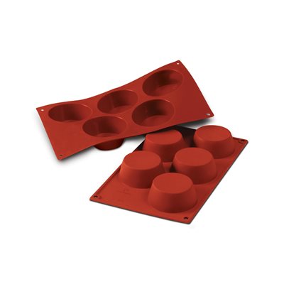 TERRACOTTA SILICONFLEX NACKED ITEM NR.5 BIG MUFFINS ¯81 MM H 32 MM