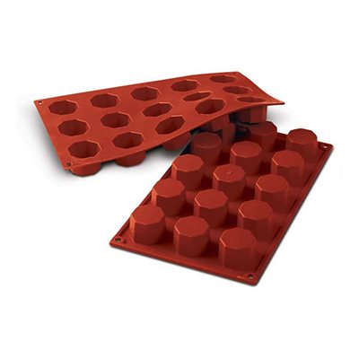 TERRACOTTA SILICONFLEX NACKED ITEM NR.15 OCTOGONS ¯38 MM H 26 MM