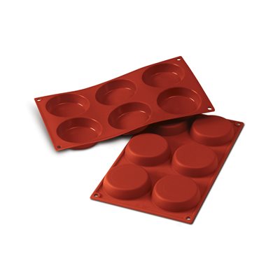 RED SILICONFLEX NACKED ITEM NR.6 FLANMOLD ¯ 80 H 18 MM