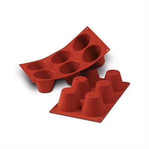 TERRACOTTA SILICONFLEX NACKED ITEM NR. 6 MUFFINS ¯75 MM H. 60 MM