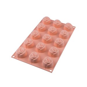 TERRACOTTA SILICONFLEX NACKED ITEM LITTLE ROSES 15 PCS
