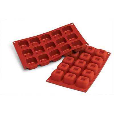 TERRACOTTA SILICONFLEX NACKED ITEM NR. 15 MEDIUM SQUARE SAVARIN 48X48 MM H 29,5