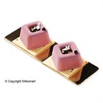 TERRACOTTA SILICONFLEX NACKED ITEM NR. 15 MEDIUM SQUARE SAVARIN 48X48 MM H 29,5