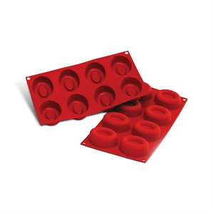 TERRACOTTA SILICONFLEX NACKED ITEM NR. 8 BIG OVAL SAVARIN 77X60 MM H 28 MM