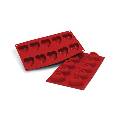 TERRACOTTA SILICONFLEX NACKED ITEM NR. 10 MEDIUM HEART SAVARIN MM 48 X 54 MM H 2