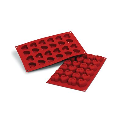 TERRACOTTA SILICONFLEX NACKED ITEM NR. 24 SMALL HEART SAVARIN MM 34 X 33 H 21 MM