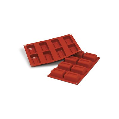 TERRACOTTA SILICONFLEX NACKED ITEM NR. 8 BIG RECTANGULAR SAVARIN MM 70 X 45 H 26