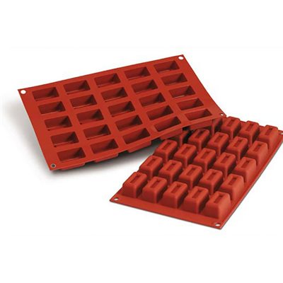 TERRACOTTA SILICONFLEX NACKED ITEM NR. 25 SMALL RECTANGULAR SAVARIN MM 41 X 23 H