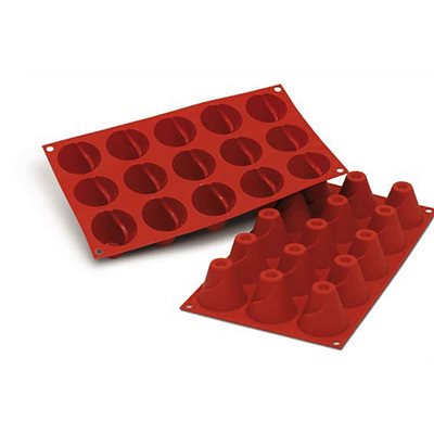 TERRACOTTA SILICONFLEX NACKED ITEM NR. 15 MEDIUM CONE SAVARIN ¯ 50 MM H 45 MM