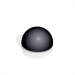 SQ064 - SILICONE MOULD N.24 HALF SPHERE41 ¯70 H 41 MM