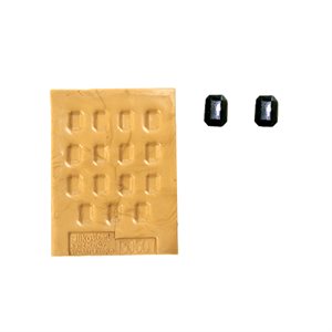 130501 - SUGARFLEX GOLD 130501 DIAMANTI 14 RETTANGOLO SFACCETTATO 14 X 10 H 2 MM