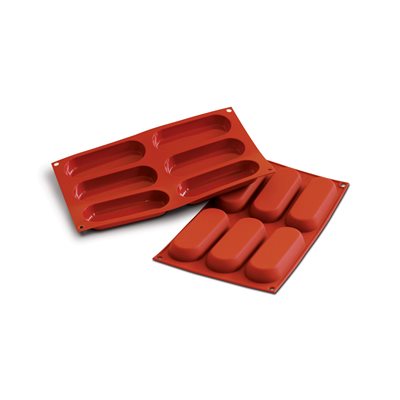TERRACOTTA NAKED SILICONFLEX MOULD NR. 6 SAVOIARDI MM 127,5X47 H 17 MM