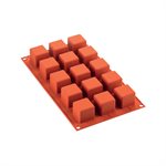 TERRACOTTA NAKED SILICONFLEX MOULD NR. 15 CUBE MM 35X35 H 35 MM