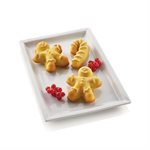 TERRACOTTA NAKED SILICONFLEX MOULD NR. GINGERBREAD MAN MM 94,5 X 78 H 21 MM + NR