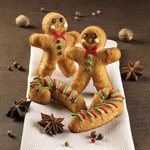 TERRACOTTA NAKED SILICONFLEX MOULD NR. GINGERBREAD MAN MM 94,5 X 78 H 21 MM + NR