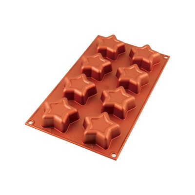 TERRACOTTA SILICONFLEX NACKED ITEM NR.8 STAR ¯70 MM H 25 MM