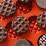 TERRACOTTA SILICONE NAKED ITEM NR. 18WAFFEL SHAPES ¯ 40 MM
