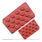 TERRACOTTA SILICONE NAKED ITEM NR. 18WAFFEL SHAPES ¯ 40 MM