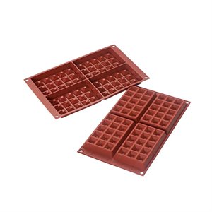 TERRACOTTA SILICONE MOULD N.4 WAFFEL 130X81 H 17 MM